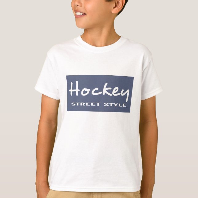 Unisex Kids Hockey LS Tee (Front)
