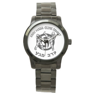 Unisex-Krav Maga black wristwatch