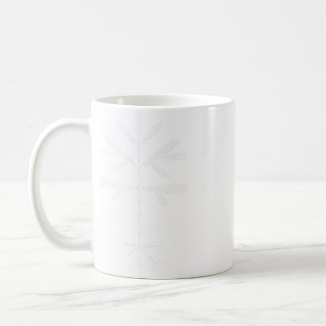 Unisex Long-sleeve T-shirt Red with White Sapling Coffee Mug (Left)