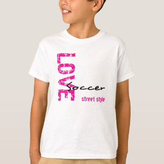 Unisex Love Soccer Street Style Kids Tee