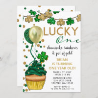 Unisex Lucky One St Patrick First Birthday Party
