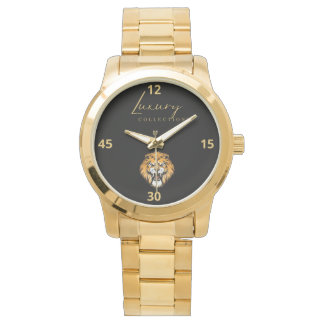 Unisex Oversized Gold Bracelet Watch