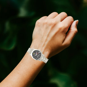 Unisex Oversized Silver Bracelet Tennis Watch