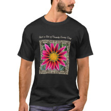 Unisex T-shirt with Brilliant Gazania