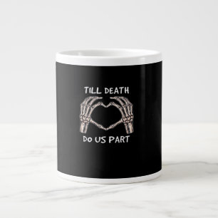 Unisex Til Death Do Us Part, Bride To Be, Bones, M Large Coffee Mug