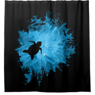 Unisex Turtle Coral Reef Silhouette Mens Womens
