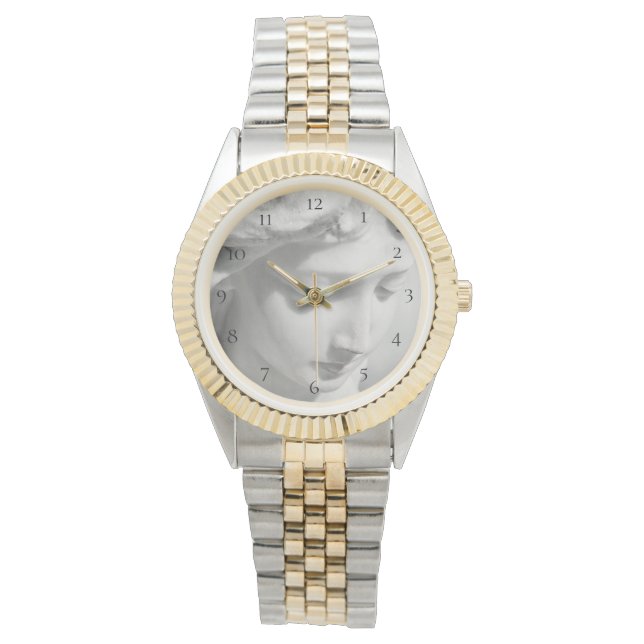*~* Unisex Two Tone Marble Beautiful  Angel Watch (Front)