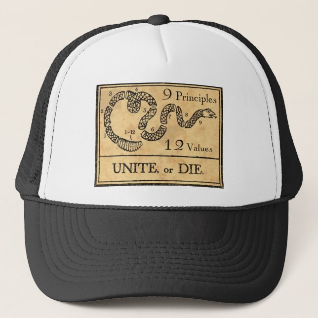 Unissez ou mourez casquette (Devant)