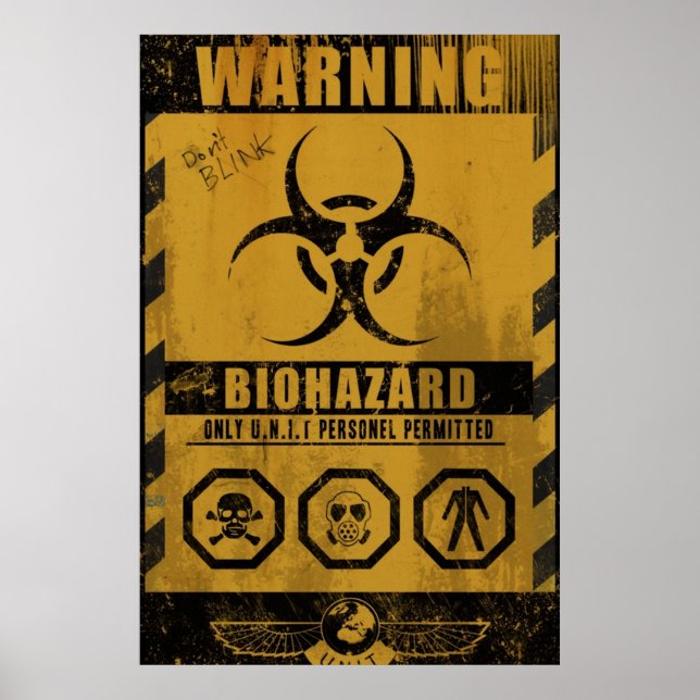 UNIT  BIOHAZARD  POSTER (Front)