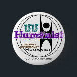 Unitarian Universalist (UU) Humanist 2 Inch Round Button<br><div class="desc">Promote UU Humanist Pride - reason,  compassion,  social responsibility,  and a natural world view. (Designed for button sizes 2"-6")</div>