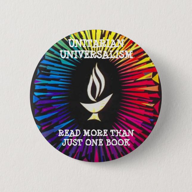 Unitarians Read More Than Just One Book 2 Inch Round Button (Front)