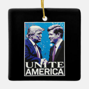 Unite America Iconic Trump  Ceramic Ornament