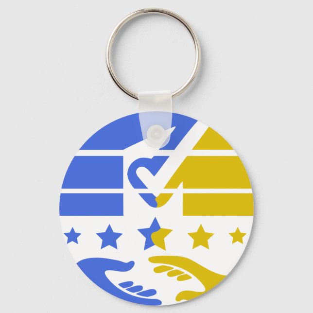 Unite and Shine: A Vision of Collaboration Keychain (Front)