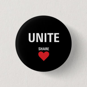 Unite Democracy Political 1 Inch Round Button