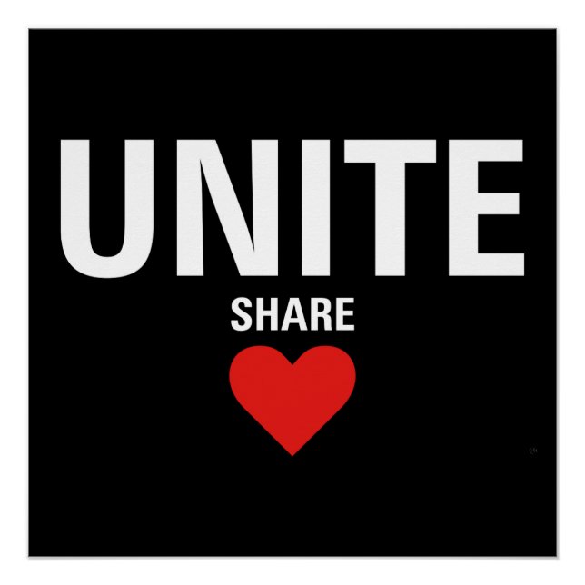 Unite Democracy Political Poster (Front)