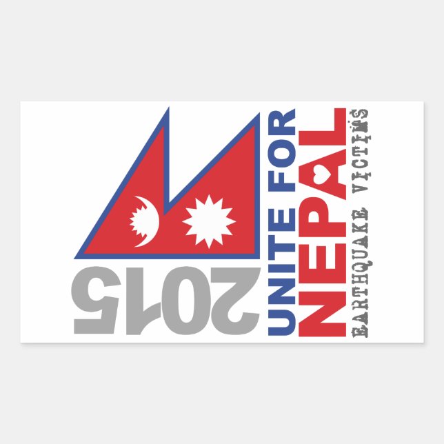 Unite For Nepal Earthquake Relief Sticker (Front)