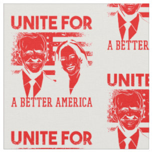 unite president biden kamala harris fabric
