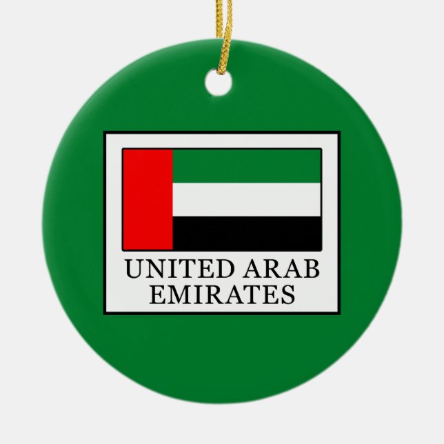 United Arab Emirates Ceramic Ornament (Front)