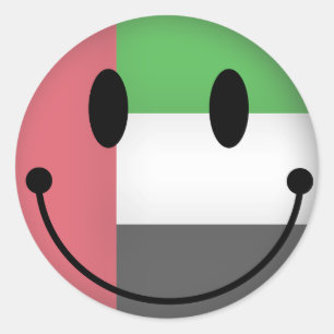 United Arab Emirates Classic Round Sticker