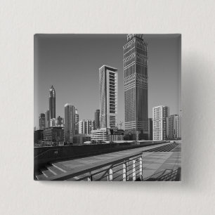 United Arab Emirates, Dubai, Dubai City. 2 Inch Square Button