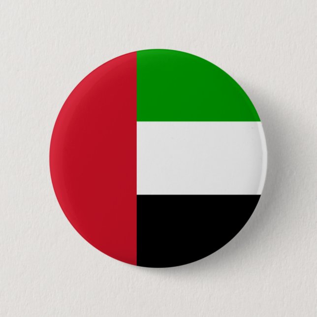 united arab emirates flag 2 inch round button (Front)