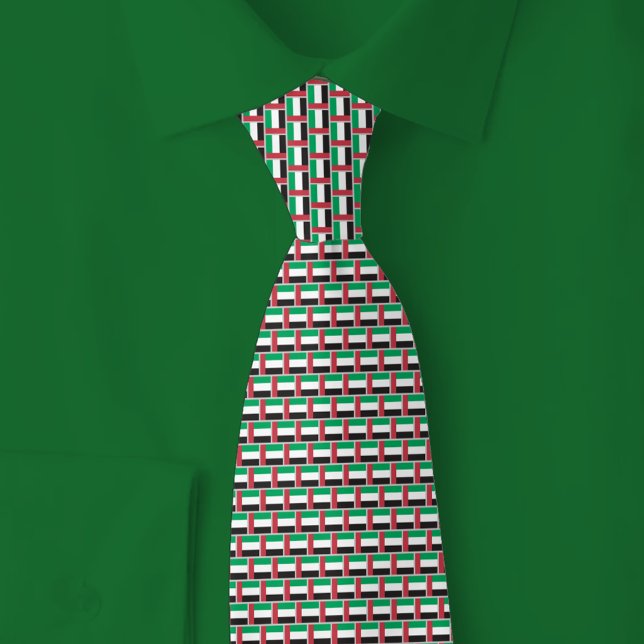 United Arab Emirates Flag Brick Pattern Tie (Creator Uploaded)
