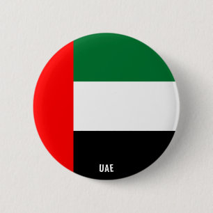 United Arab Emirates Flag Charming Patriotic 2 Inch Round Button