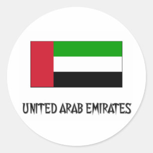 United Arab Emirates Flag Classic Round Sticker
