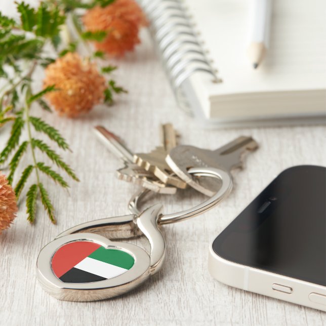 United Arab Emirates flag Keychain (Side)