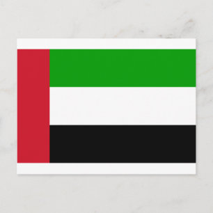 united arab emirates flag postcard