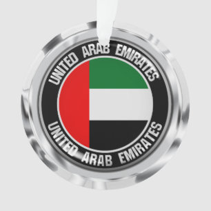 United Arab Emirates Round Emblem Ornament
