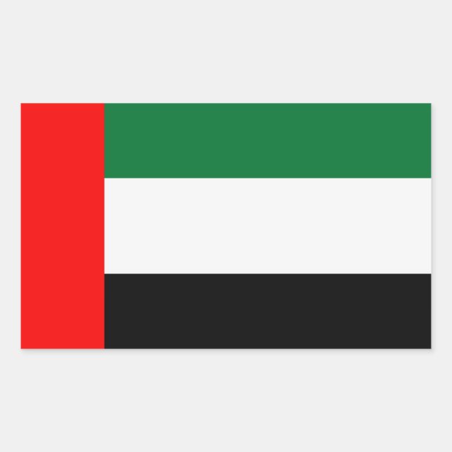 United Arab Emirates UAE Flag Sticker (Front)