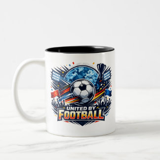 United by Football – Global Championship Vector Two-Tone Coffee Mug