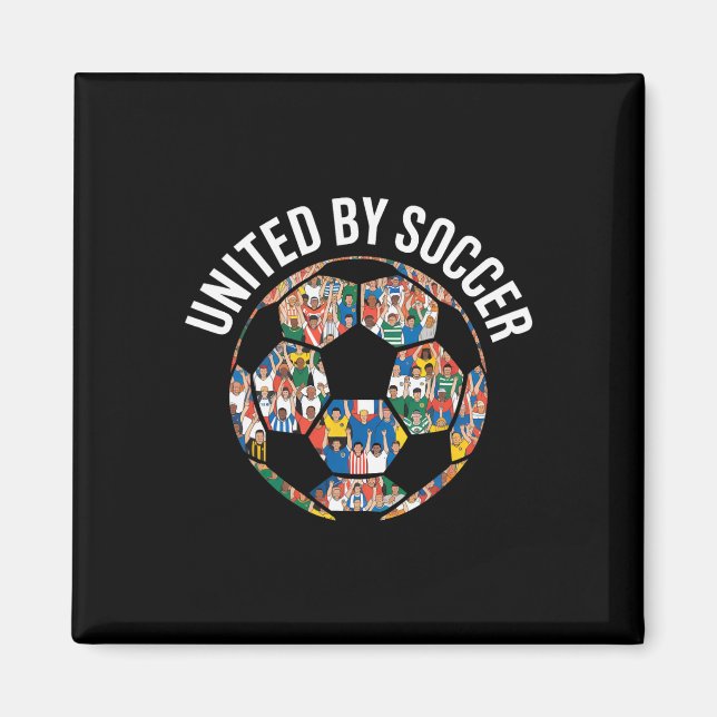 United By Soccer Multicultural Fan _3  Magnet (Front)