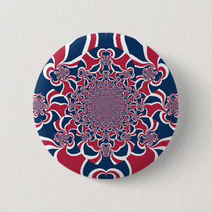 United Colours: Colourful Global Pattern 2 Inch Round Button