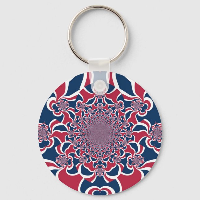 United Colours: Colourful Global Pattern Keychain (Front)