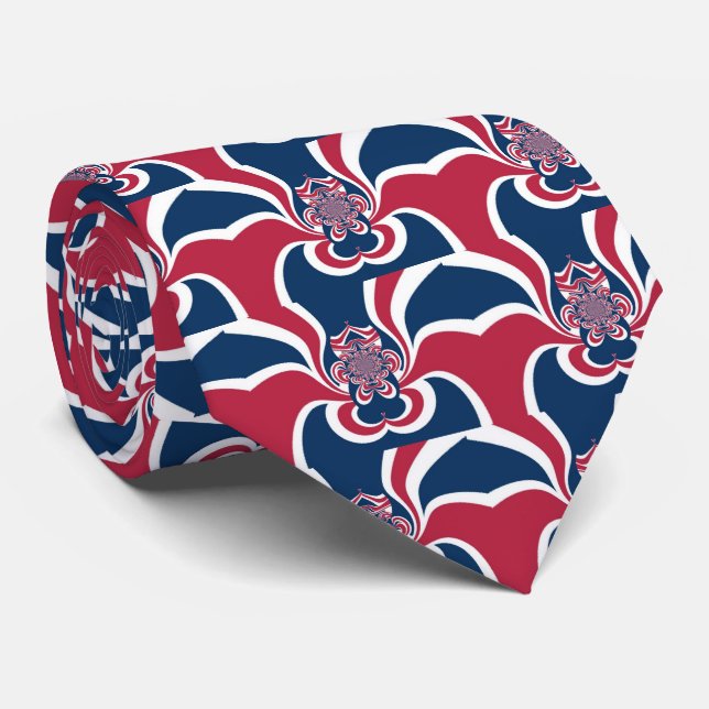 United Colours: Colourful Global Pattern Tie (Rolled)