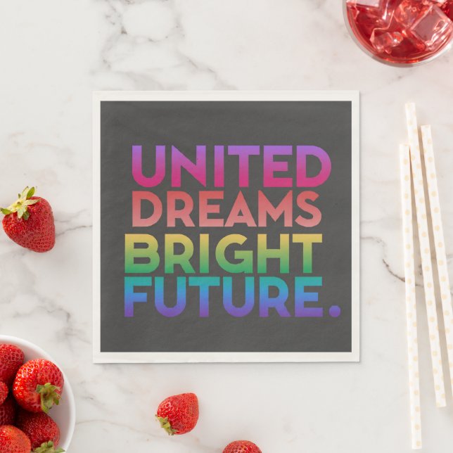 United dreams bright future  napkin (Insitu)