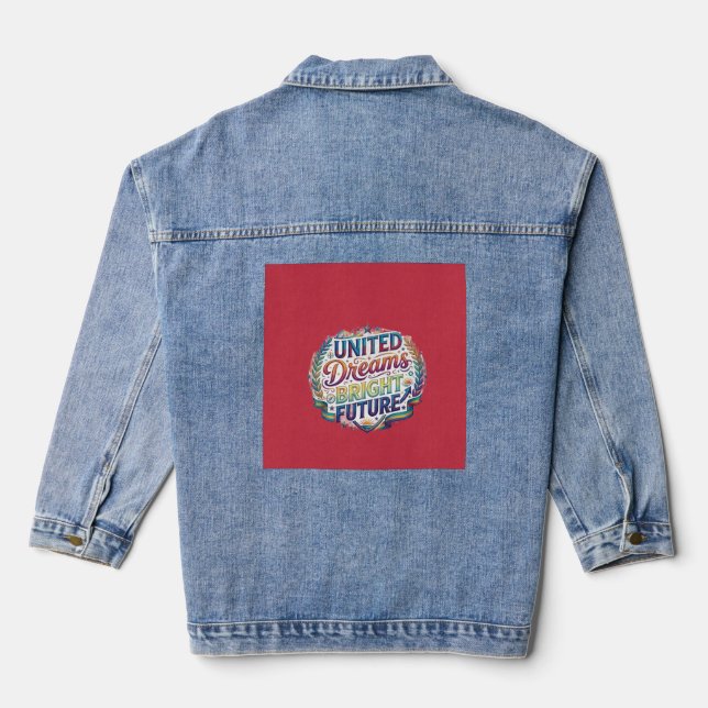  United Dreams Bright Future T-Shirt Denim Jacket (Back)