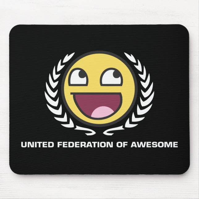 United Federation of Awesome Mouse Pad (Front)