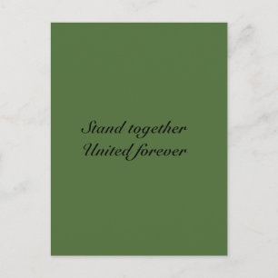 United forever postcard
