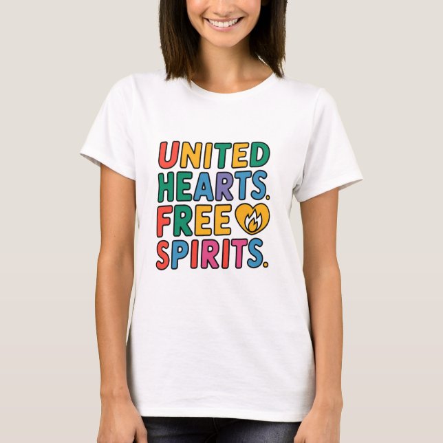 United Hearts Free Spirits T-Shirt (Front)