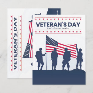 United in Gratitude on Veterans Day 2025 Postcard