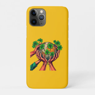 United in Green – Shamrock Motion Globe iPhone 11 Pro Case