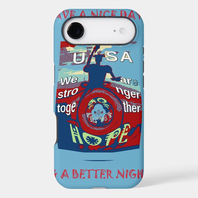 United in Hope: Stronger Together - USA Art Print  (Back)