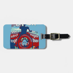 United in Hope: Stronger Together - USA Art Print  Luggage Tag