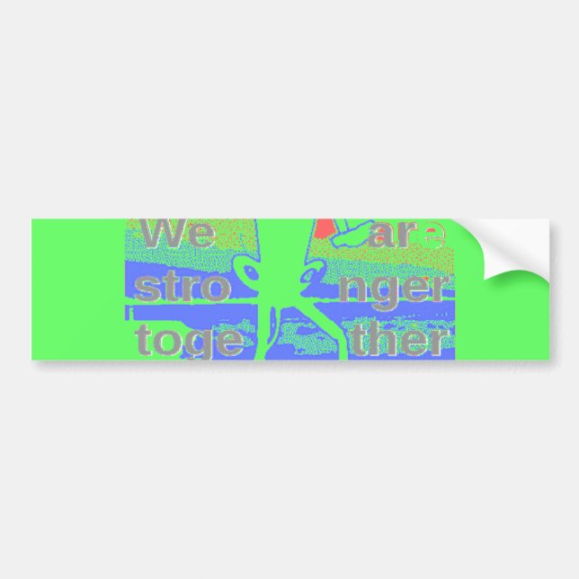 United in Hope: Stronger Together - Vibrant USA  Bumper Sticker (Front)