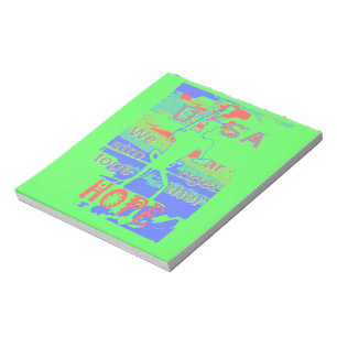 United in Hope: Stronger Together - Vibrant USA Notepad
