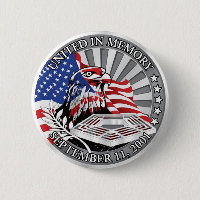 United In Memory 2 Inch Round Button (Front)
