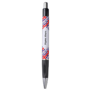 United Kingdom and UK Flag Tiled Personalized Pen